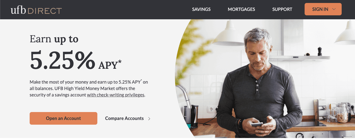 What is the best high-yield savings account? Best APY Savings Rate: UFB High Yield Savings.
