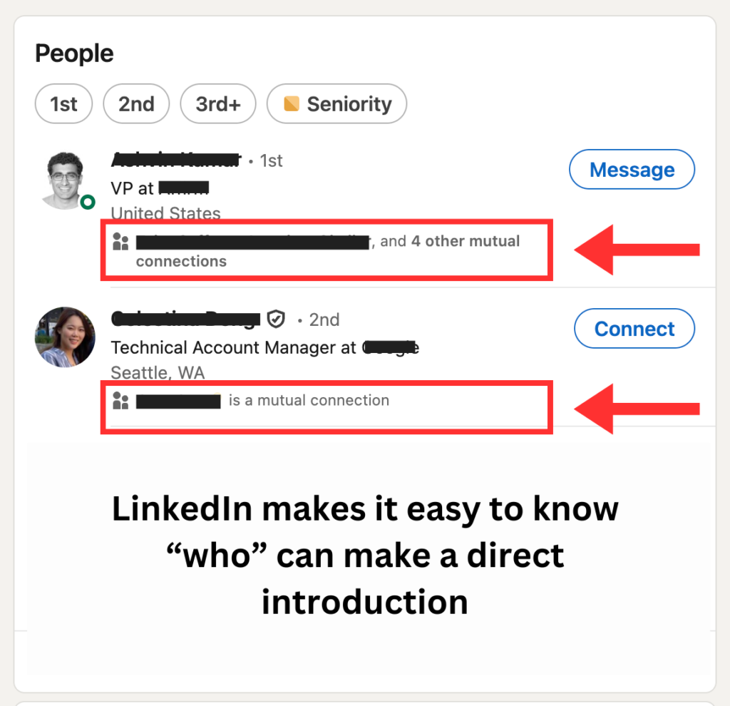 LinkedIn Mutual Connections Indicator Nicholas Ayala